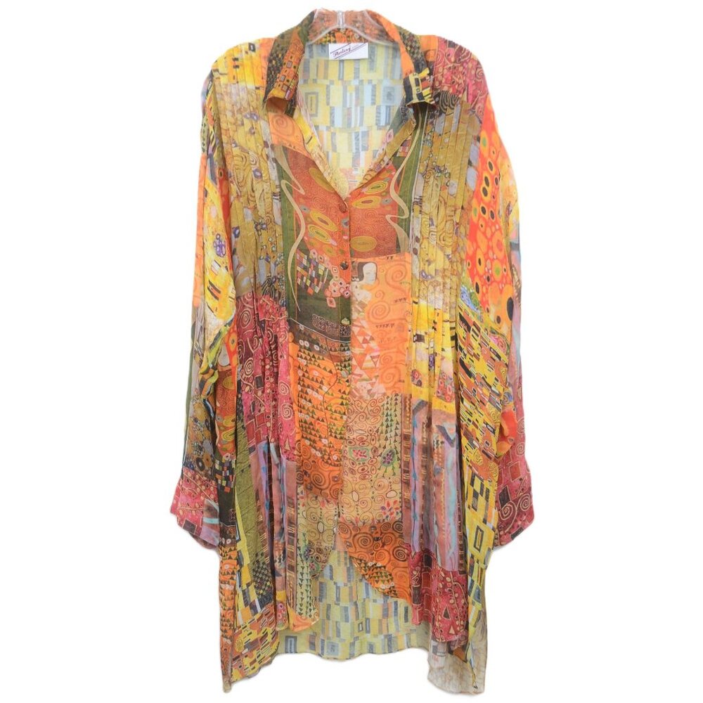 Sterling Styles One Size Flowy Patchwork Wearable… - image 3